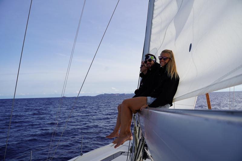 Skipperin Michaela Kern mit Florian von Unold - Sailing Challenge: Wir sind EIN MaibornWolff 