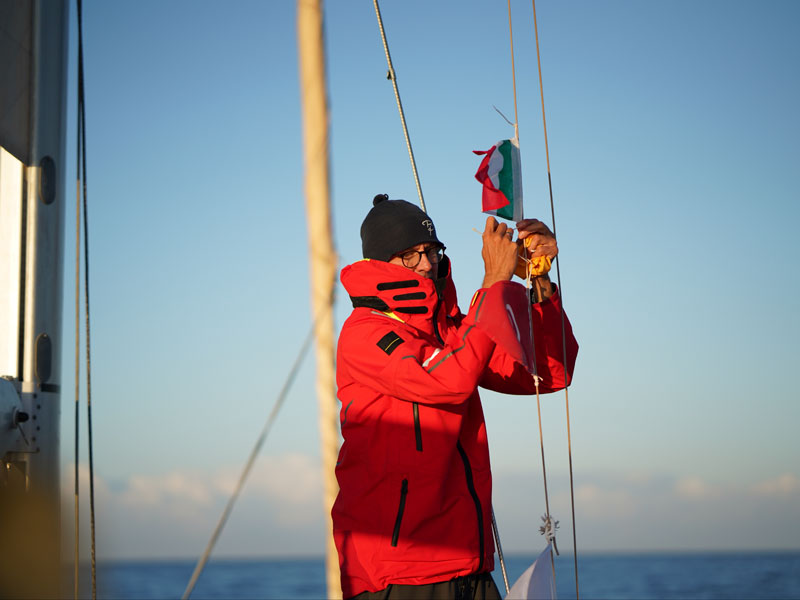 Alex Hofmann bei der Sailing Challenge