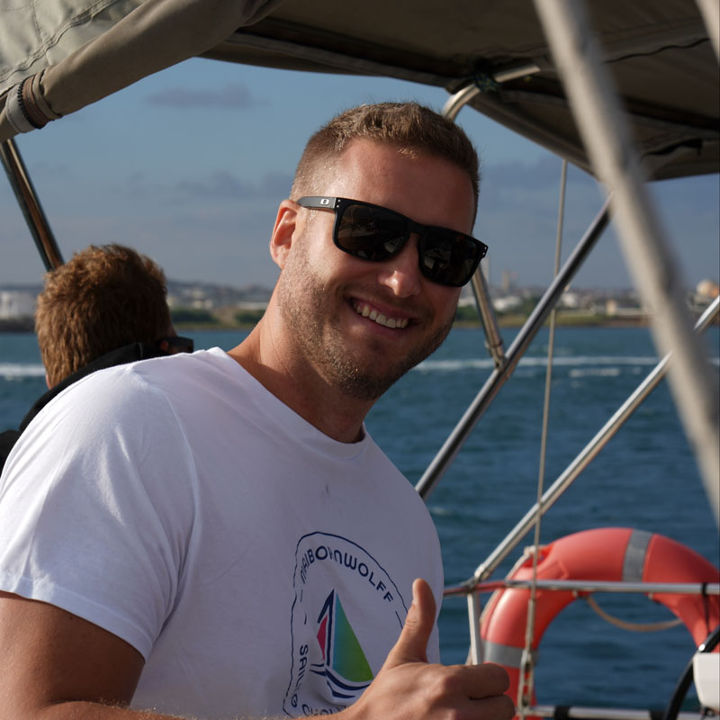 Andreas Bäurle bei der Sailing Challenge